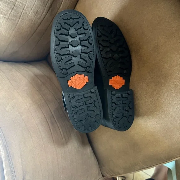 NWOB Harley Davidson Men's Black 10 Ranger Motorcycle Boots Shoes - Picture 5 of 7